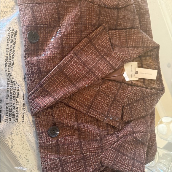 Avec les Filles plaid sequin coat - Picture 7 of 10